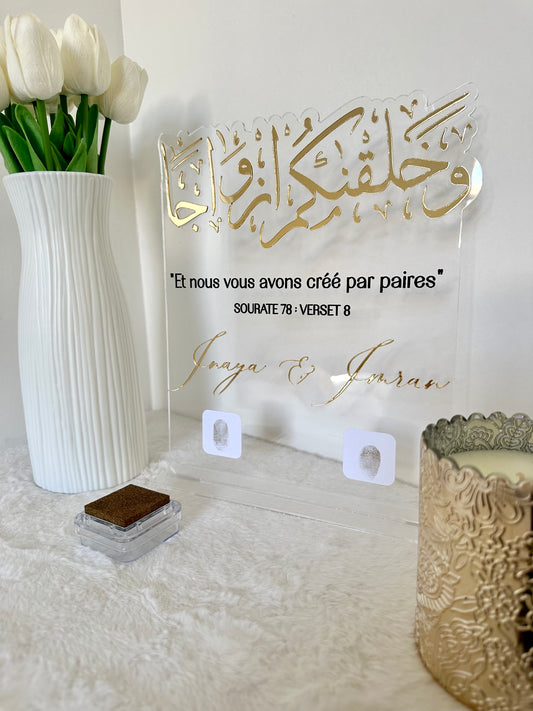 Panneau empreinte